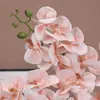 Orquídea de Seda Artificial de Alta Gama de 8 Cabezas, Guía de Camino para Bodas en Salón de Banquetes, Decoración Especial para Hotel, Venta al por Mayor de Flores Artificiales