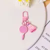 Colgante de llavero de hebilla de puerta de bádminton exquisito y lindo Accesorios colgantes para bolsos de hombre y mujer hechos a mano DIY Venta al por mayor