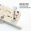 Cuerpo de Cerradura de Embutir Estándar Europeo con Llave, Cuerpo de Cerradura de Acero Inoxidable Personalizado Multicolor con Espaciado de Agujeros 5085, Cerradura de Puerta Silenciosa, Cuerpo de Cerradura Magnética
