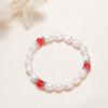 Pulsera para Niños Niña Princesa con Cuentas Dibujos Animados Niña Bebé Estudiante Pulsera de Perlas de Agua Dulce Accesorios