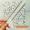 Cara Cara Autoadhesivo Maquillaje Pegatina Ceja Diamante Pegatina Bola de Diamante Niños Mariposa Tul Hilo de Seda Escenario Actuación