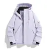 Chamarra de Exterior a Prueba de Viento e Impermeable 3 en 1 Luotuo Breaking Dawn para Personas Bajas Ropa de Montañismo para Hombres Desmontable Ropa Exterior