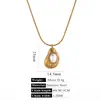 Acero inoxidable oro 18k 40 5 collar colgante de perla sintética estrella de cinco puntas lazo cadena de amor regalo
