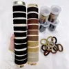 Accesorios para el Cabello de Alta Elasticidad para Mujeres Estilo Coreano Sencillo Banda de Goma Sin Costuras Cuerda para el Cabello Ponytail Infantil Diadema Duradera Goma para el Cabello