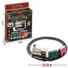 Tren Eléctrico de Pista Navideño Transfronterizo Simulado Vintage Juguete para Niños y Niñas