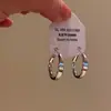 2025 Novos Brincos de Argola Lisos Tendência Estilo Minimalista Alta Qualidade Simples Moda Versátil Brincos Atacado