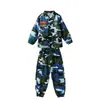 Traje de Camuflaje para Niños Uniforme de Entrenamiento Militar Campamento de Verano de Escuela Primaria y Secundaria Cinturón Niños y Niñas Ropa de Otoño Ropa Azul para Actuación