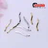 Cor Dourada 14K Brilhante que Preserva a Cor Tubo Oco Curvo em Forma de S Acessórios para Joias de Pulseira Colar Brinco DIY Materiais Artesanais