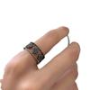 Anillo Retro de Margarita Coreano y Japonés para Mujer, Chapado, Estilo Hip-Hop Punk de Moda, Moda de Celebridad de Internet, Anillo Ajustable para el Dedo Índice