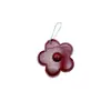 Al por mayor transfronterizo cuero color artístico bloques de color flores pequeñas llavero accesorios para bolsos colgante accesorios DIY fábrica productos en stock