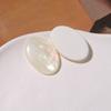 Zhen Tu Piedra Ojo de Gato Estilo Japonés Imitación Nácar Parches Geométricos DIY Aretes Hechos a Mano Pinzas para el Cabello Accesorios para Funda de Teléfono Materiales