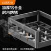 Cesta para condimentos Star Ash, gabinete de cocina de acero inoxidable 304, tipo cajón doble, almacenamiento para tazón de condimentos