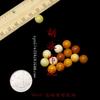 Cuentas redondas de ágata imitación cera de abeja marfil de 10 mm accesorios para joyería DIY material hecho a mano cuentas de resina sintética venta al por mayor