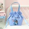 Bolsa Térmica Portátil Desenho Animado Bolsa de Almoço com Cordão Grande Capacidade Bolsa de Lona Moda Bolsa de Mão para Mãe Bolsa de Armazenamento