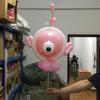 Nuevo globo cabeza de cerdo volador al por mayor Dibujos animados Red popular bolsa de material de bola de onda forma pequeña linda pollo conejo rana