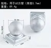 Tampão quadrado para poste de tubo de ferro forjado Tampa de bola base para tubo redondo de cerca Decoração de poste de cerca com tampa esférica
