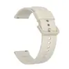 Pulseira de relógio de silicone de cor sólida com listras verticais e fivela colorida, mesmo estilo oficial, para séries de relógios Samsung/Huawei GT/Garmin