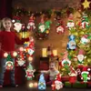 Adornos de Gnomo Navideño, Adornos de Madera Colgantes Navideños, Decoraciones de Madera Colgantes para Árboles de Navidad y Decoraciones para Fiestas Navideñas