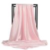 Pañuelo cuadrado grande de color sólido 90cm pañuelo casual malayo pañuelo de regalo de seda artificial chal monocromático pañuelo barato al por mayor