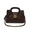 2026 Nuevo Lanzamiento Diseño de Nicho Bolso de Mano con Cadena de Cuadros de Diamantes Estilo Pequeño Chanel Moda Tendencia Bolso de Hombro Único Cruzado para Mujer