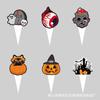 Comércio exterior transfronteiriço, novos suprimentos para festa de mesa de favo de mel de Halloween, decoração de papel, adereços de layout de terno