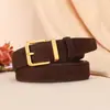 Nuevo Cinturón de Cintura Retro de Gamuza para Mujer Cinturón de Cuero de Terciopelo para Mujer Cinturón Versátil Tendencia Estilo Coreano Adelgazante con Jeans