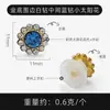 Ventas directas del fabricante, suministro transfronterizo al por mayor, hebillas decorativas versátiles de girasol con incrustaciones de diamantes, accesorios para zuecos