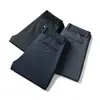 Pantalones Casuales de Otoño e Invierno para Hombre de Cintura Alta Rectos Antiarrugas Elásticos Pantalones Elásticos de Primavera y Otoño Pantalones Gruesos de Punto