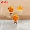 Novo Conjunto de Lanches Crocantes de Coco, Brinquedos de Comida, Materiais Artesanais para Casa de Bonecas, Acessórios de Resina Cola de Creme DIY, Pingentes para Celular