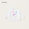 Envío Gratis Ropa Infantil Sudadera para Niñas Primavera y Otoño Nuevo Dibujo Animado Lazo Top Ropa para Niñas Atuendo de Primavera para Niños Mayores