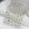 Série Duyuer Adesivos de Unha Populares Estilo Influenciador Realista com Suporte Adesivo para Decoração de Unhas DIY