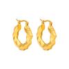 Dongdaemun Nuevo Estilo Distintivo Creativo Geométrico Irregular Ola Hebilla de Oreja Onda de Agua Lujo Ligero Estilo Ins Aretes para Mujer