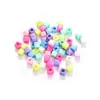 Acrílico Cor de Primavera Laço Buraco Grande Coração de Pêssego Garra de Gato Contas Soltas Pulseira DIY Infantil Corrente de Celular Acessórios de Joia
