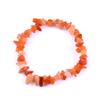 Pulsera de Grava de Cristal Natural con Piezas Irregulares Coloridas Elásticas, Joyería Artesanal DIY con Cristal Rosa Natural