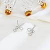 Aretes de Tuerca de Plata Esterlina S925 Versátiles de Cuerda con Gota de Agua, Elegantes, Ligeramente Lujosos, con Lazo, de Alta Gama, Aretes Delicados para Mujer