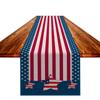 Bandera de Mesa del Día de la Independencia Americana Transfronteriza Decoración de Fiesta Nacional Mantel de Mesa de Cocina Mantel de Mesa para Mueble de TV Mantel de Mesa de Entrada