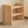 Estantería de almacenamiento de madera maciza para sala de estar, librero infantil simple de pie, almacenamiento doméstico de múltiples niveles para dormitorio, estudiante y oficina