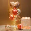 Decoraciones de Globos Flotantes de Mesa y Piso con Tema de Cumpleaños Feliz Cumpleaños para la Fiesta de Primer Cumpleaños de Niños, Decoraciones Brillantes