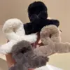 Outono e inverno pelúcia médio agarrando clipe ar-textura cabelo agarrando maillard volta cabeça bobina cabelo tubarão clipe
