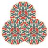 Posavasos mandala transfronterizo color posavasos de barro de diatomeas soporte inferior redondo placa almohadilla anti-planchado almohadilla de aislamiento térmico venta al por mayor
