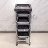 Carro de Herramientas para Salón de Belleza y Peluquería con Gabinete de Almacenamiento Tipo Cajón, Carrito Multifuncional Móvil para Teñido y Permanente de Cabello