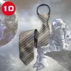 Camisa de Cuadros Informal con Cremallera para Hombre, Sin Corbata, Estilo Perezoso, Formal de Negocios, Negra, para Novio, Boda, Estilo Coreano, a la Moda