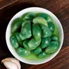 Ajo Laba Color Jade, Guarnición de Ajo Verde, Guarnición Apetitosa, Pepinillos Pequeños, Salsa de Ajo con Azúcar Cristalizado, Verduras Encurtidas, Listo para Comer