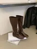 Primer Encuentro Temporada 2026 Otoño/Invierno Nuevas Botas Largas de Estilo Coreano con Punta Redonda para Mujer Botas Adelgazantes de Invierno Elásticas de Aumento de Altura Interior Botas Altas