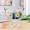 Árbol de manzana de cristal, joyería creativa para el hogar, adornos decorativos para sala de estar, pasillo, mueble de TV, vitrina para vinos, manualidades, decoraciones.