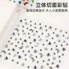 Adesivos Coloridos de Estrela de Cinco Pontas Coração Lua Diamante Decoração de Diário DIY Adesivos de Rosto Crianças Meninas Concerto