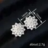 Nuevos Pendientes Cao Shi de Amazon para Mujer, Pendientes Exquisitos de Flor y Copo de Nieve, Joyería Elegante y Dulce con Circonita Microincrustada
