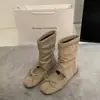 Botas de Plataforma que Aumentan la Altura Interior, Sandalias Retro de Suela Blanda Caladas para Mujer, Zapatos de Ballet Versátiles de Punta Redonda con Lazo Poco Profundo a la Moda