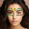 Nueva calle transfronteriza. Tatuaje Facial de Trébol para el Día de San Patricio Pegatinas Sombrero Verde Pintado Irlandés Pegatinas de Tatuaje Impermeables