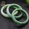 Fabricante de Pulseiras de Jade Atacado Pulseira de Jade Verde Claro com Padrões Florais Pulseira de Jade Verde de Guizhou Estilo Feminino Pulseira de Jade Verde de Guizhou Cor Esmeralda